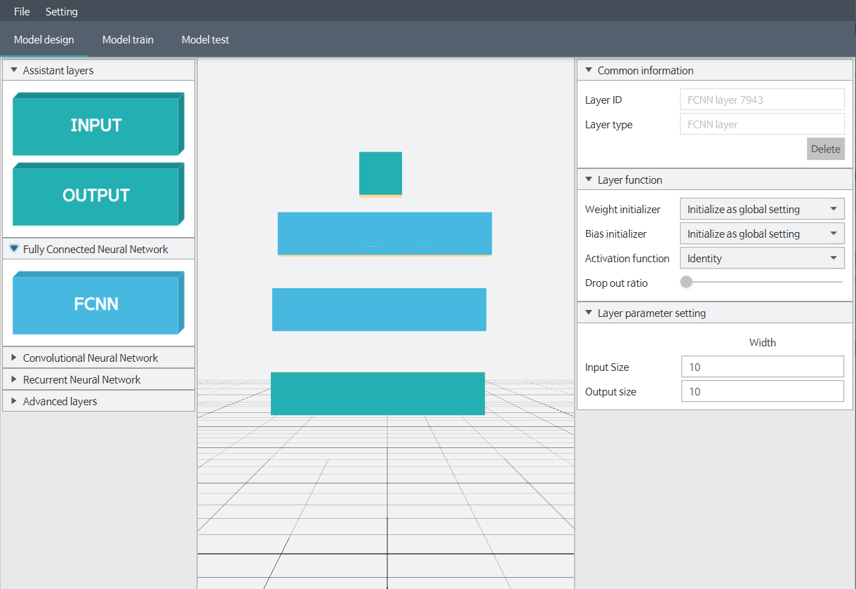 xor problem - design model - add fcnn layer