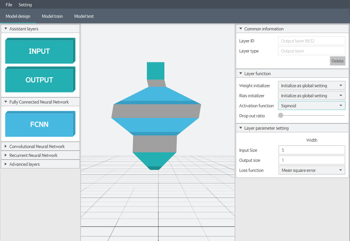 xor problem - design model - connect layers